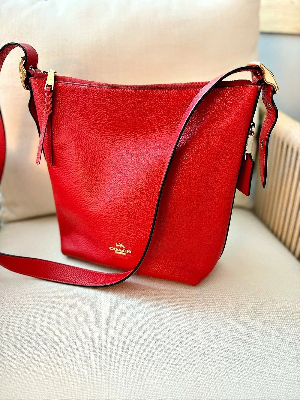 Coach COACH Val Duffle Red Crossbody Bag Style C2818
